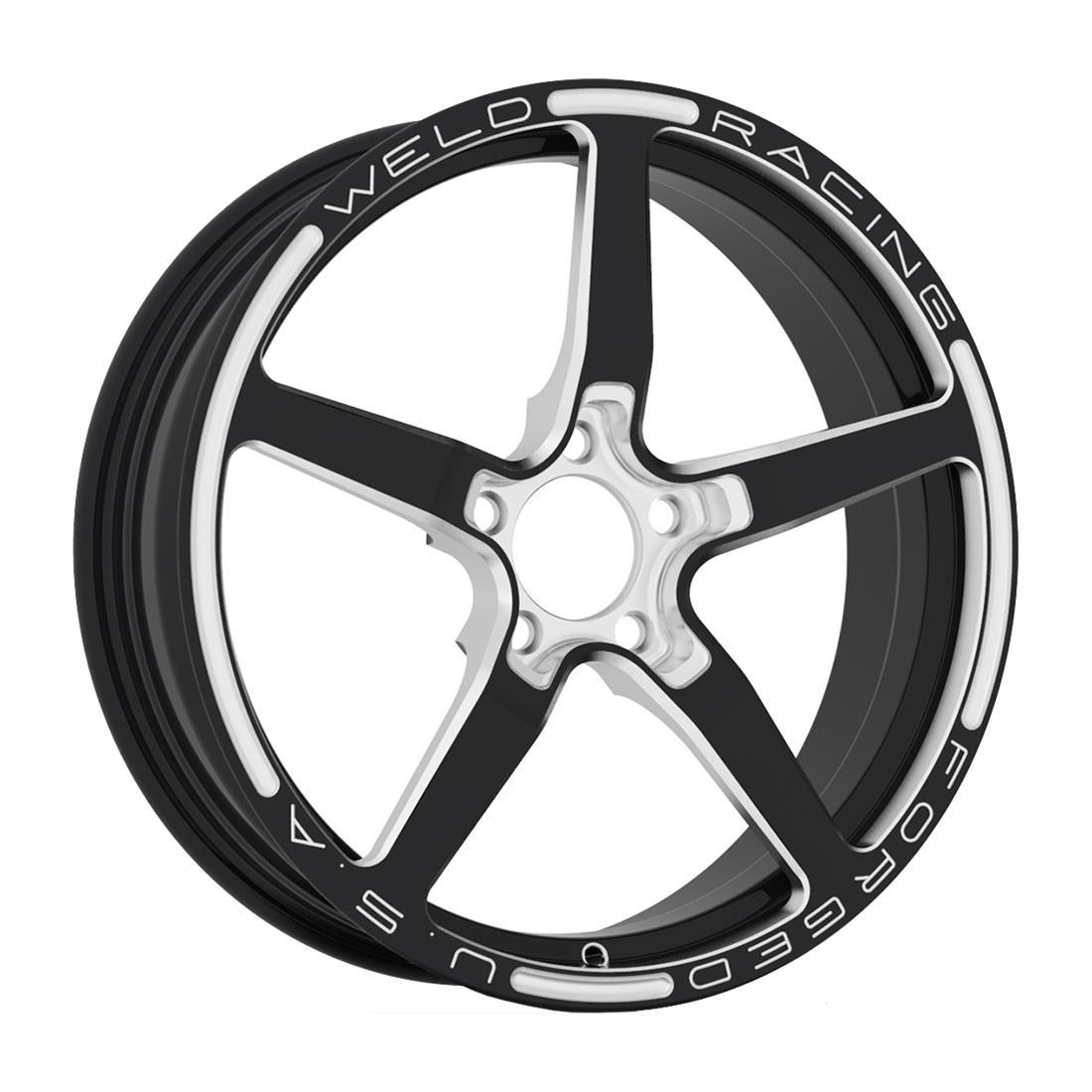 Weld Racing 18X6" AlumaStar 1 Piece Frontrunner (5x4.75" Bolt Pattern 2.70" Backspace - Black   - 88B-1806275