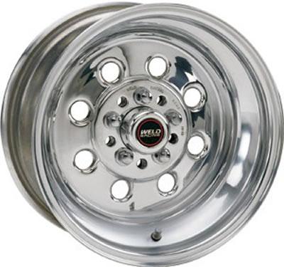 Weld Racing Draglite Polished Wheel 15x8 +25 Offset 5.5"BS 4x108 - 90-58040