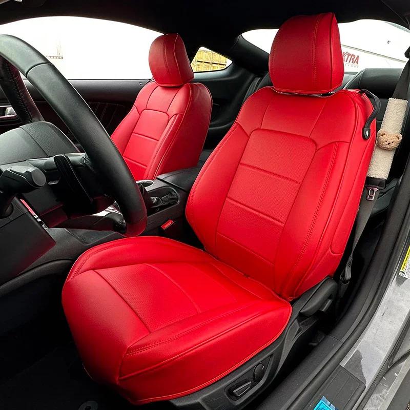 Kustom Interior Custom Premium Artificial Leather Seat Covers (2015-2023 Mustang Coupe)