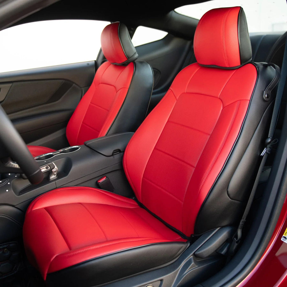 Kustom Interior Custom Premium Artificial Leather Seat Covers (2015-2023 Mustang Coupe)