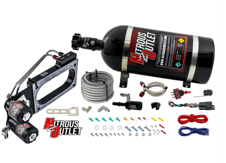Nitrous Outlet Ford 2011-2017 Mustang 5.0 Hardline Plate System (10lb Bottle) - 00-10164-10
