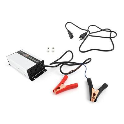 XS Power 12V, 8A, AGM Battery Charger, Silver Finish, 110V or 230V Universal Input - HF1208