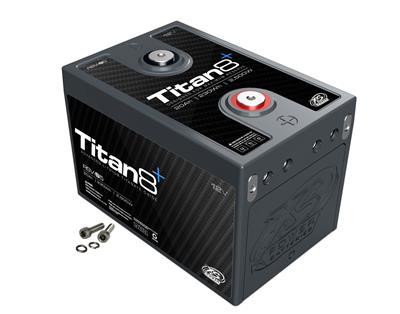 XS Power Lithium Titan 8 Battery - M6 Terminal Bolts Included with Built In 2/0 Distribution - RSV-S5