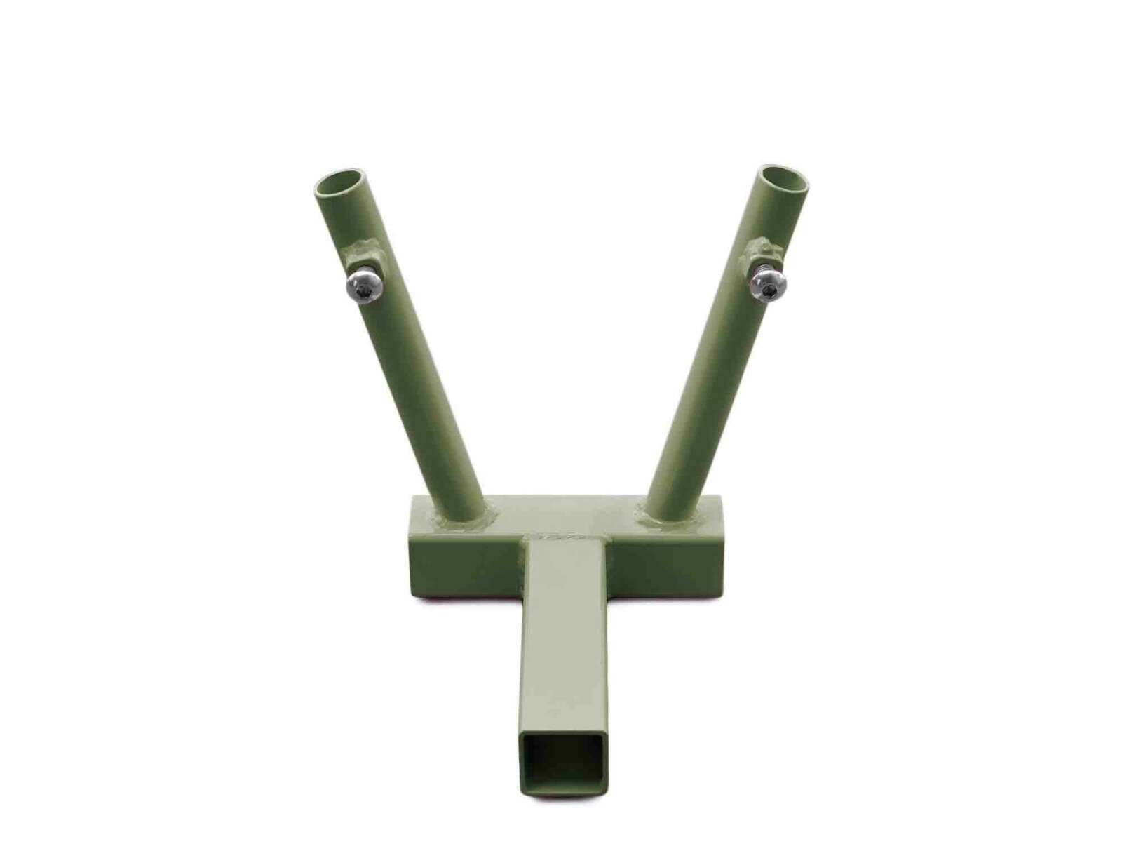 Steinjager Exterior Accessories Wrangler JK 2007-2018 Hitch Mount Flag Holder Holds 2 Flags Locas Green - J0045899