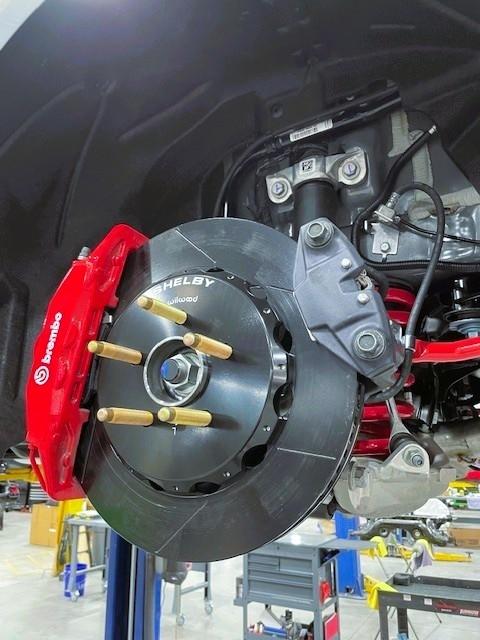 Shelby Performance Parts Wildwood Rear Rotor Upgrade Kit (2024+ Mustang GT / Dark Horse w/ Brembo Brakes) - Z-140-17733