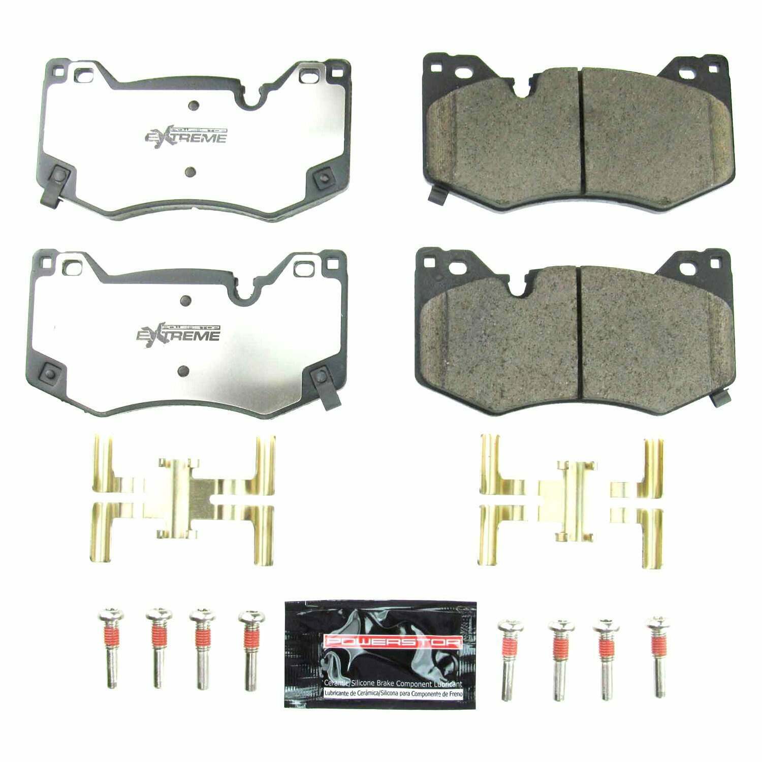 Power Stop Front Z26 Extreme Street Brake Pads w/Hardware (2020-2025 Chevrolet Corvette) - Z26-8009