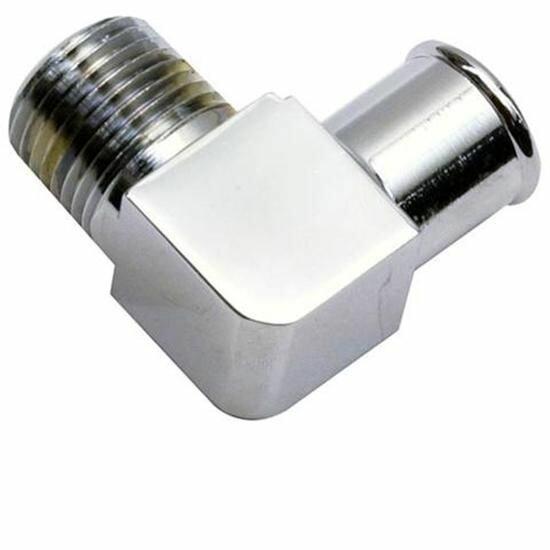 DeWitts Chrome 90 Degree Heater Hose Fitting - 32-66382