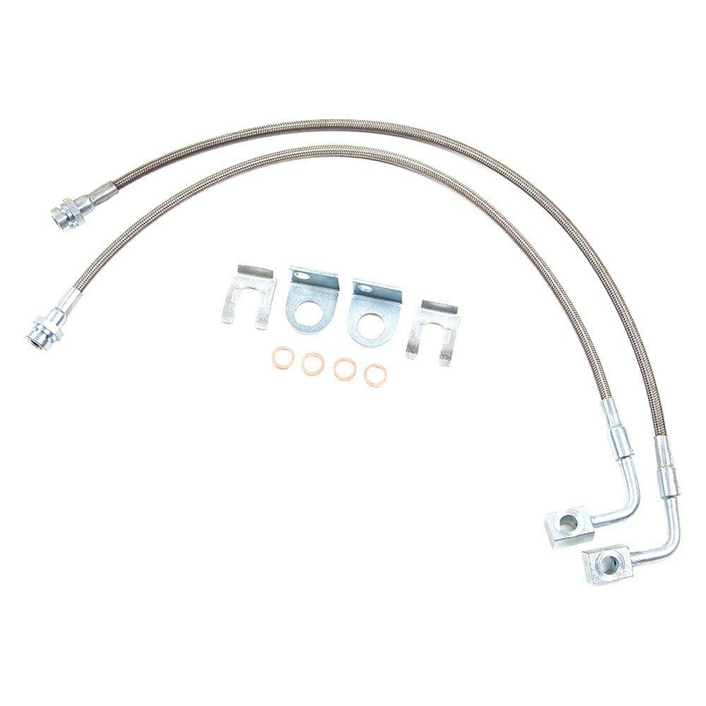 Zone Offroad Jeep JK Rear 4-6in Stainless Brake Lines - ZONJ5406