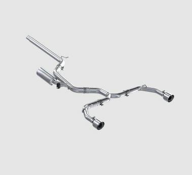 MBRP 3" Cat-Back Dual Rear Exit Exhaust - Stainless Steel Tips (2022-2023 Volkswagen Golf GTI MK8) - S4617304