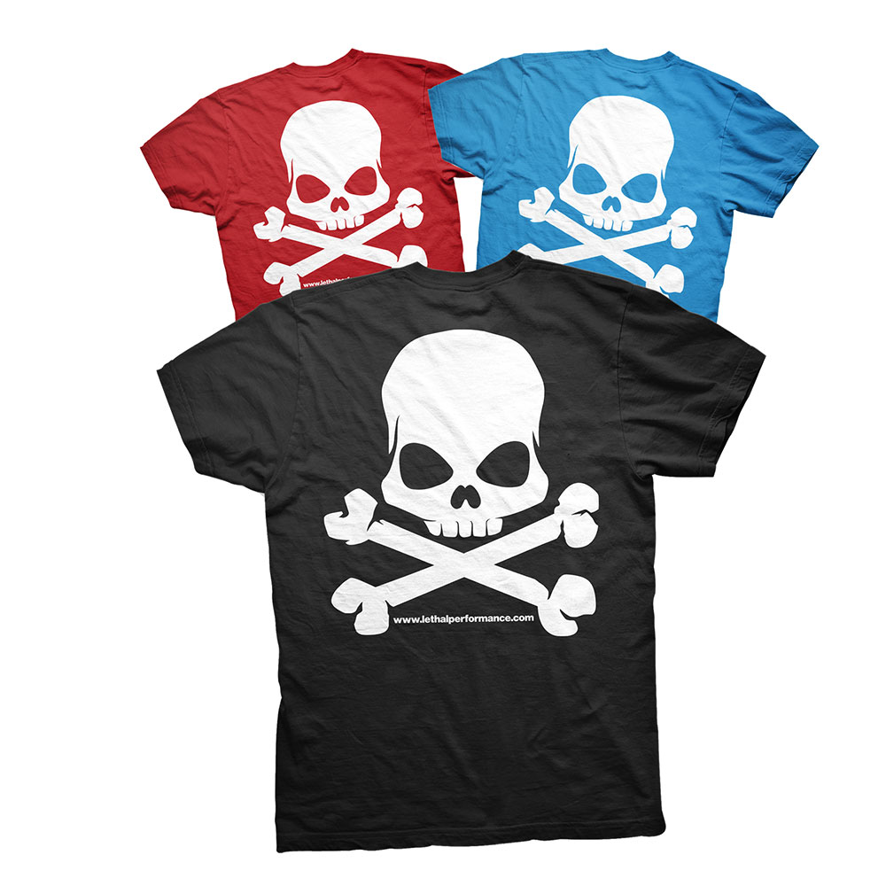 Lethal Performance Skull & Crossbones T-shirt
