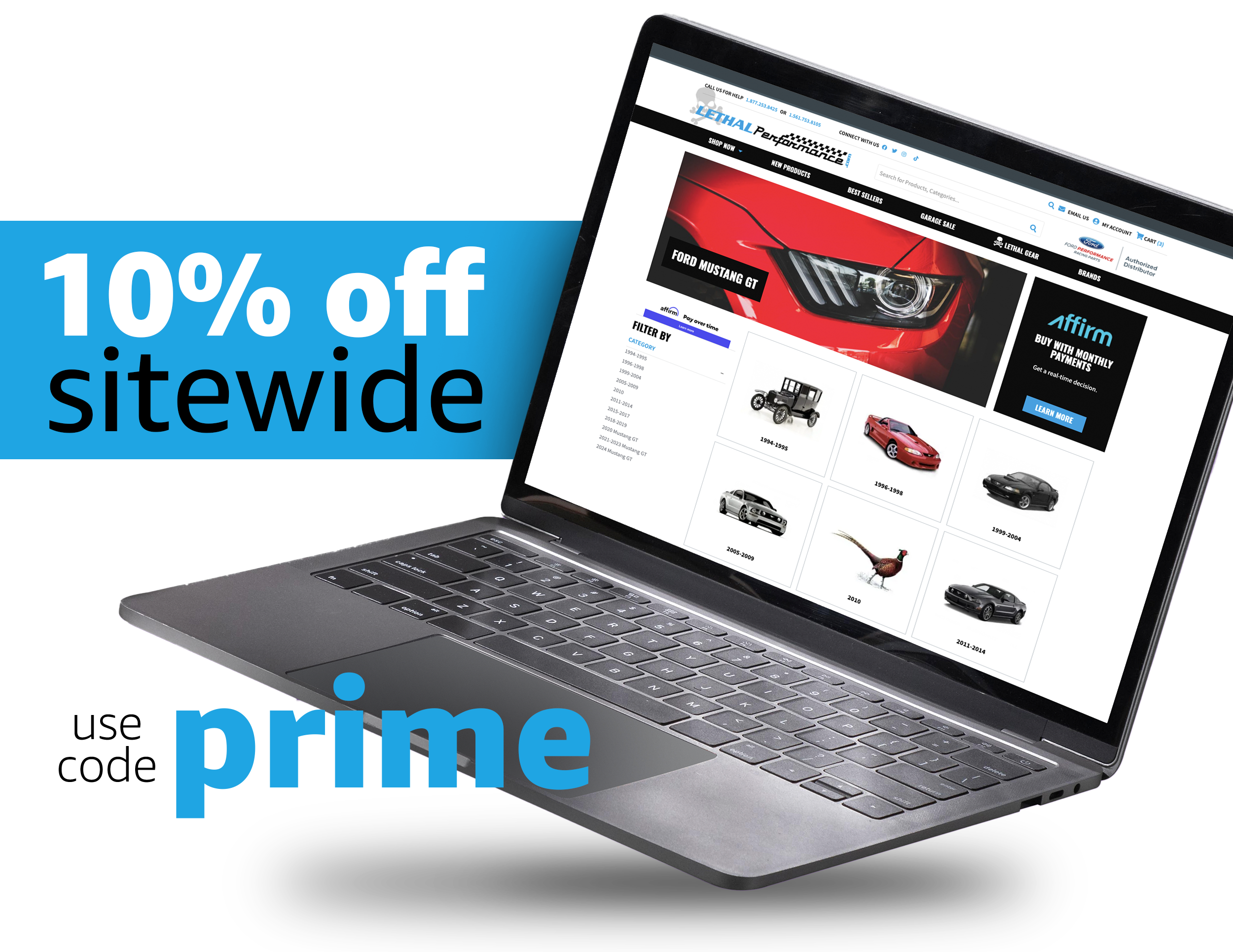 10% off sitewide at Lethal Performance when you use code PRIME at checkout